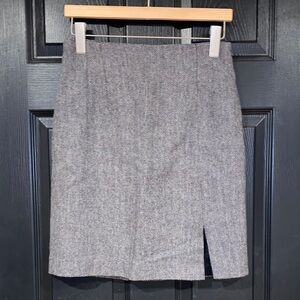 Vintage Herringbone Wool Skirt Sz. 6
